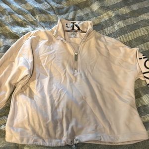Calvin Klein sweatshirt crop top, Size M.